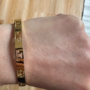 Tory Burch Miller signature gold bracelet